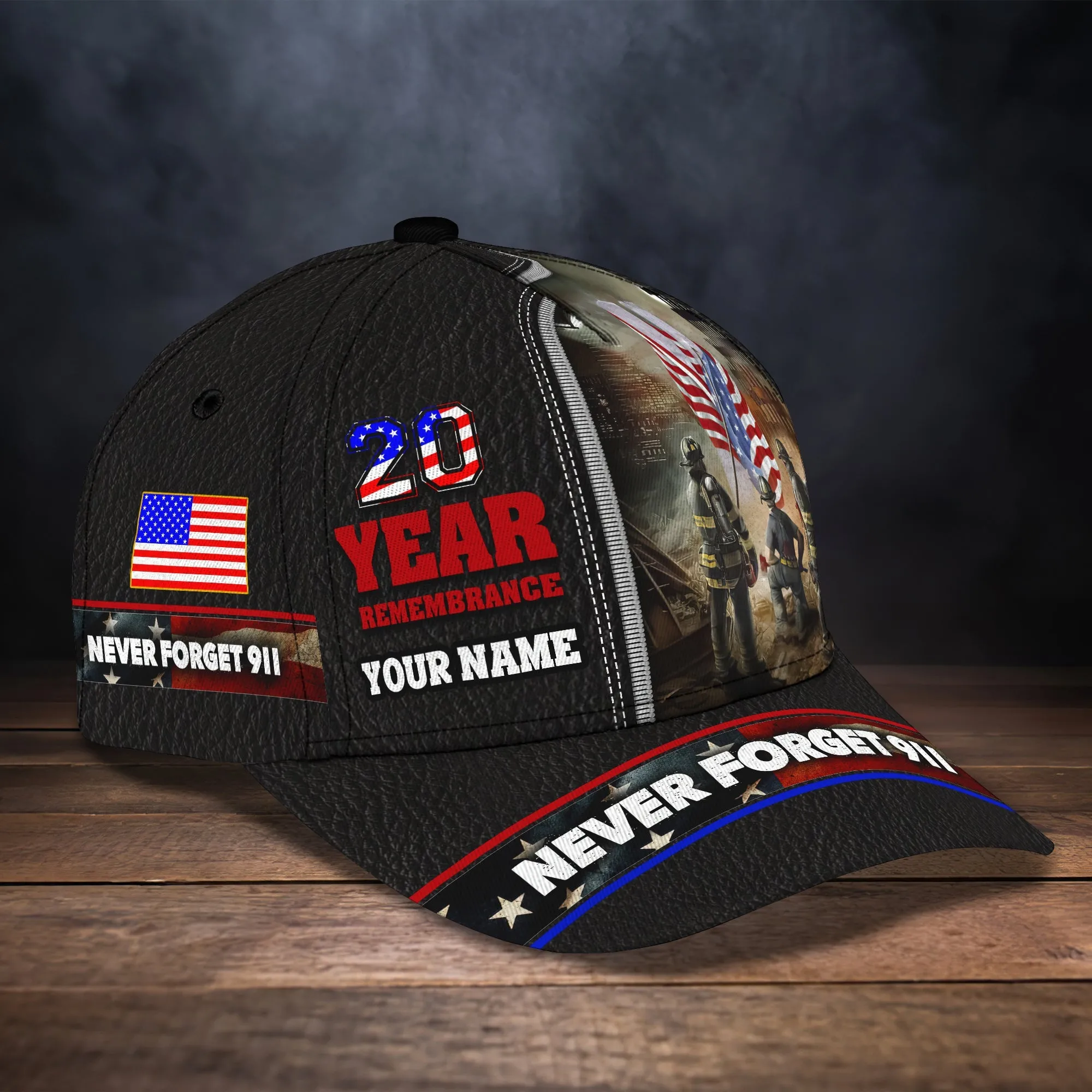 3D Classic Cap 20 Year Remembrance Personalized Name Capnamashops