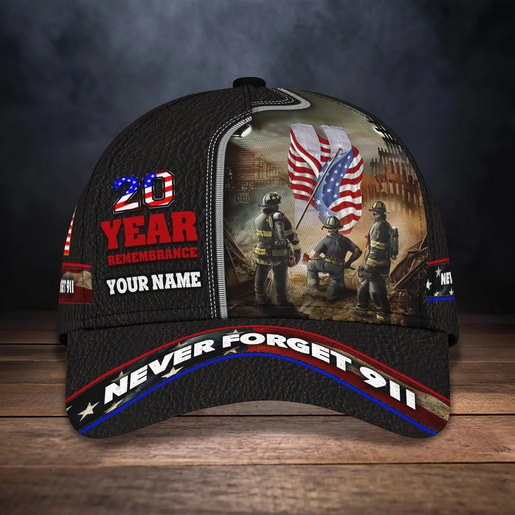 3D Classic Cap 20 Year Remembrance Personalized Name Capnamashops