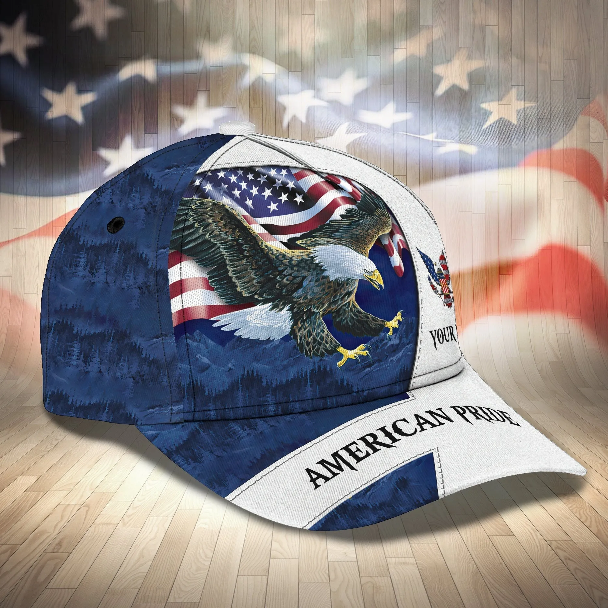 3D Classic Cap America Pride Personalized Name Cap Fuly Namashops