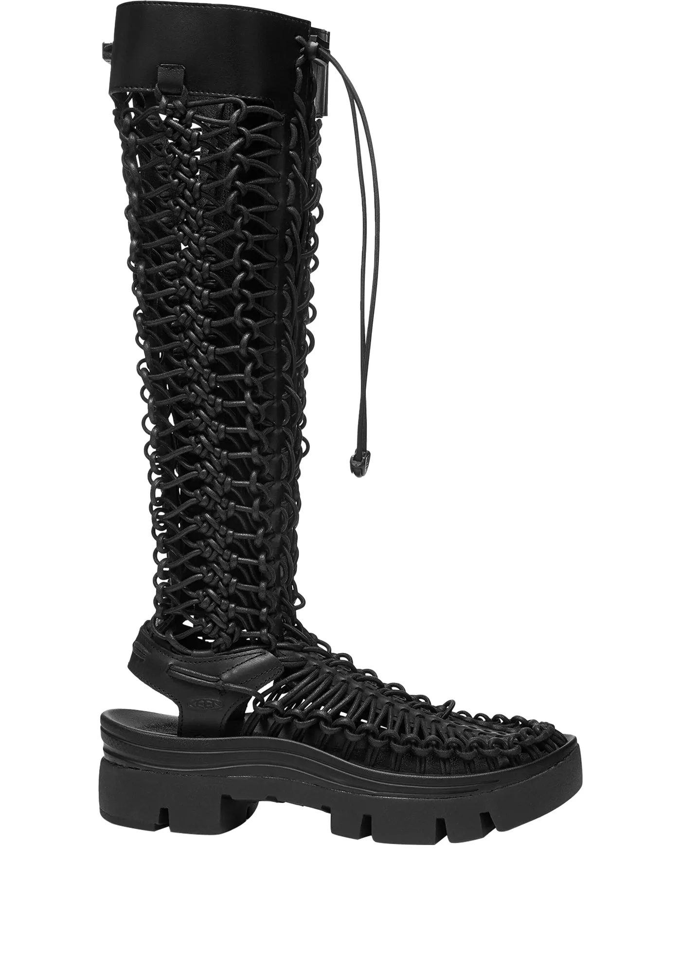CAGED KNEE-HIGH BOOTS