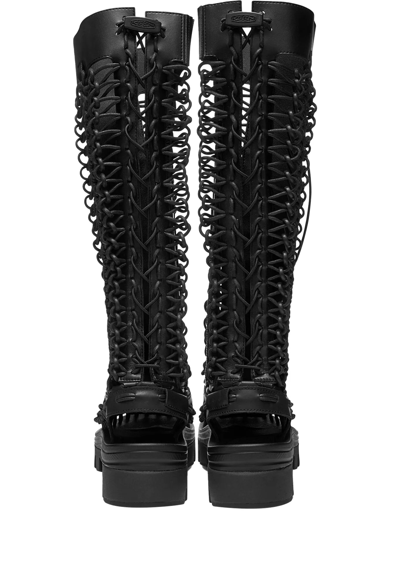 CAGED KNEE-HIGH BOOTS