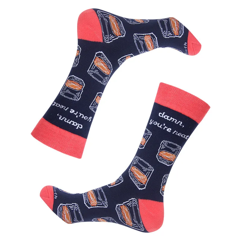Damn You're Neat Bourbon Socks