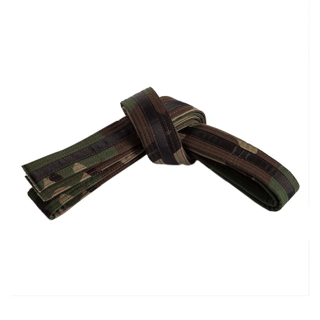 Double Wrap Striped Camo Belt