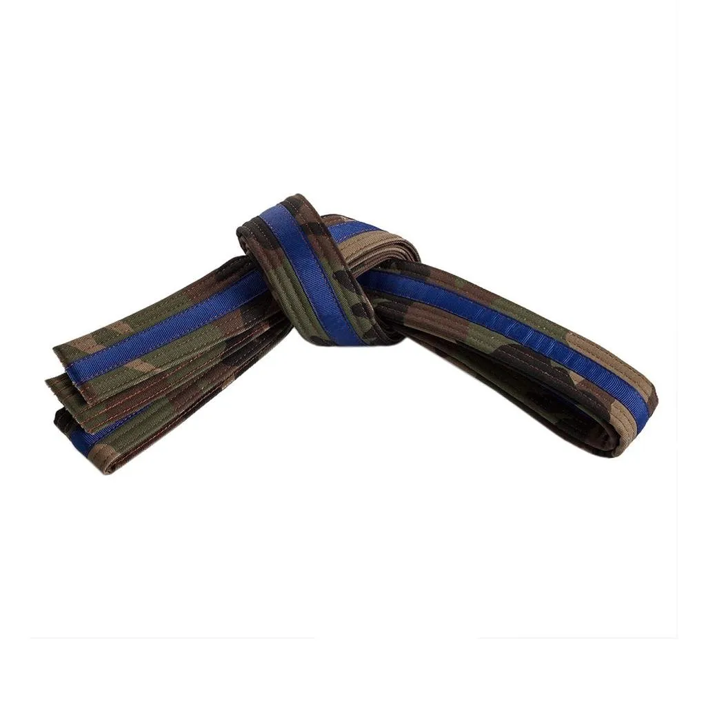 Double Wrap Striped Camo Belt
