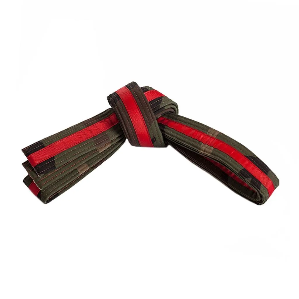 Double Wrap Striped Camo Belt