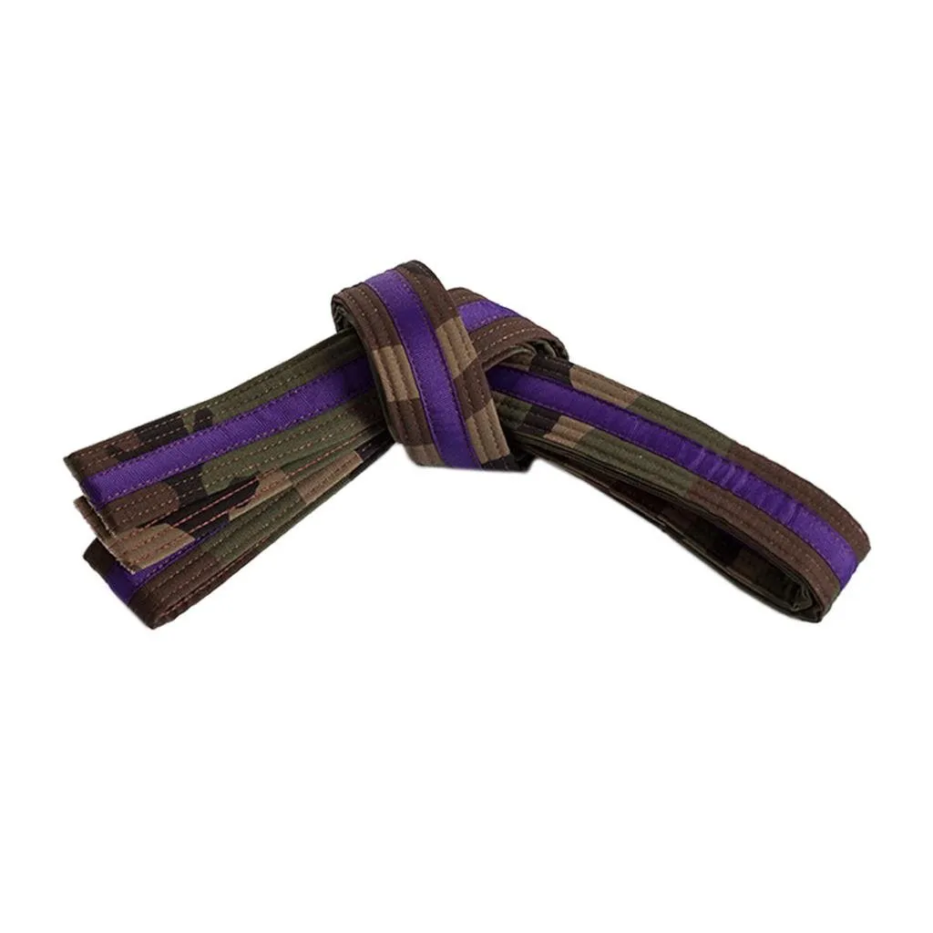 Double Wrap Striped Camo Belt