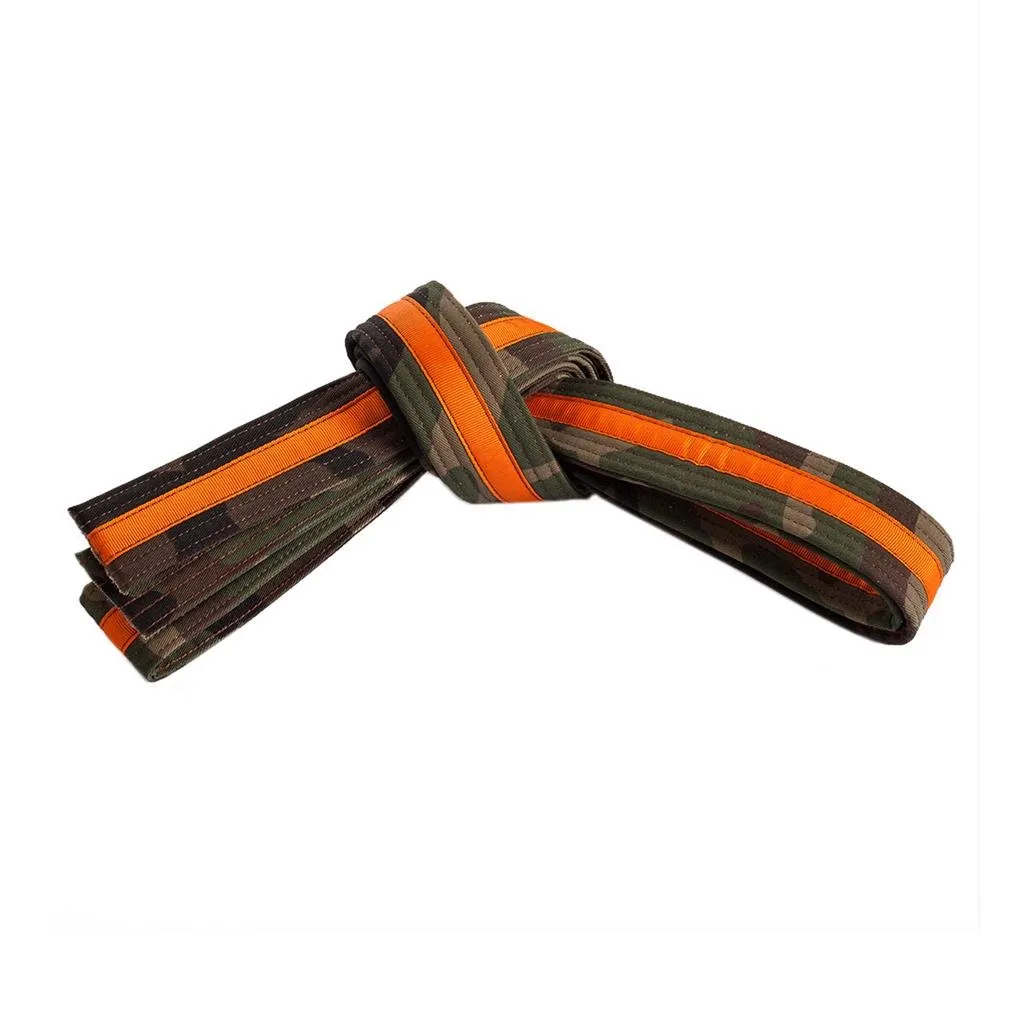 Double Wrap Striped Camo Belt