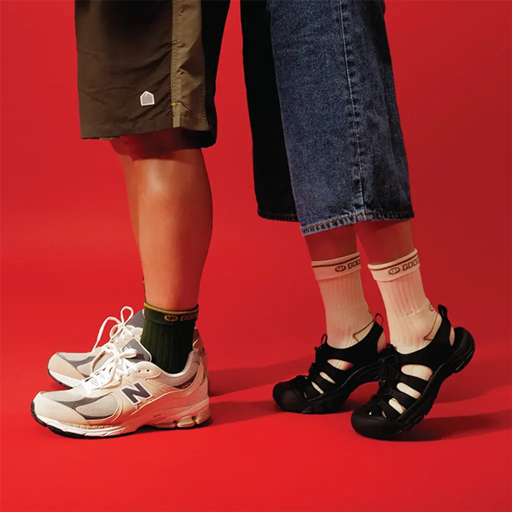 GOODPAIR SOCKS: USUL | Darkforest| 2 Way Crew Socks