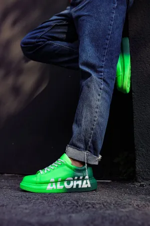 Green Graffiti Sneaker CH403