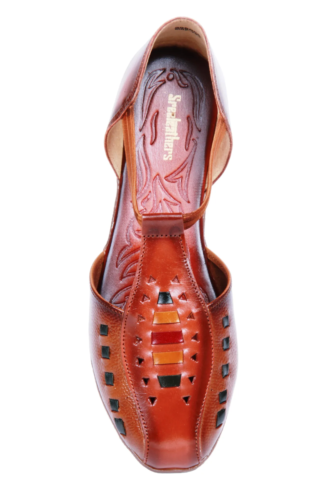 LADIES FLAT LEATHER SANDAL 996056