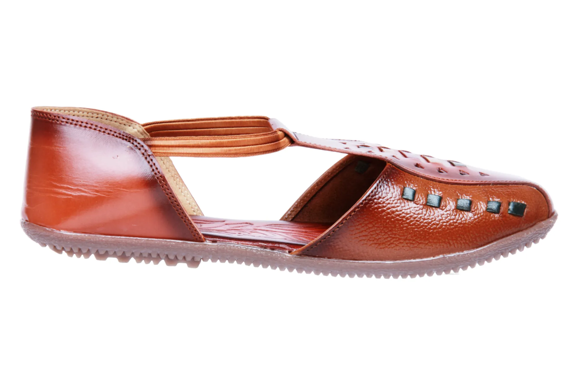LADIES FLAT LEATHER SANDAL 996056