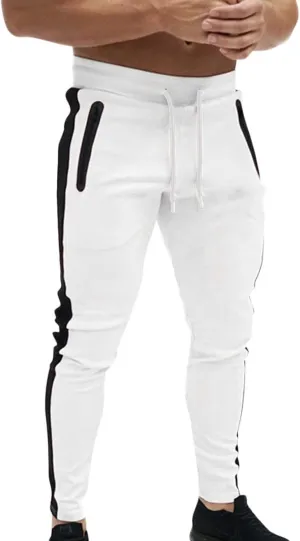 Mens Sweatpants Joggers Pants Man Elastic Waist Cargo Pants Open Bottom Drawstring Baggy Joggers Men's Tactical Cargo