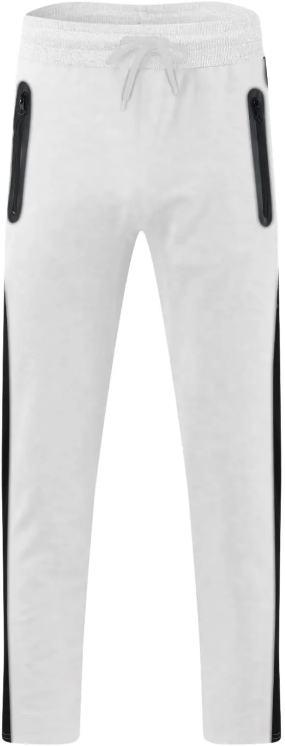 Mens Sweatpants Joggers Pants Man Elastic Waist Cargo Pants Open Bottom Drawstring Baggy Joggers Men's Tactical Cargo