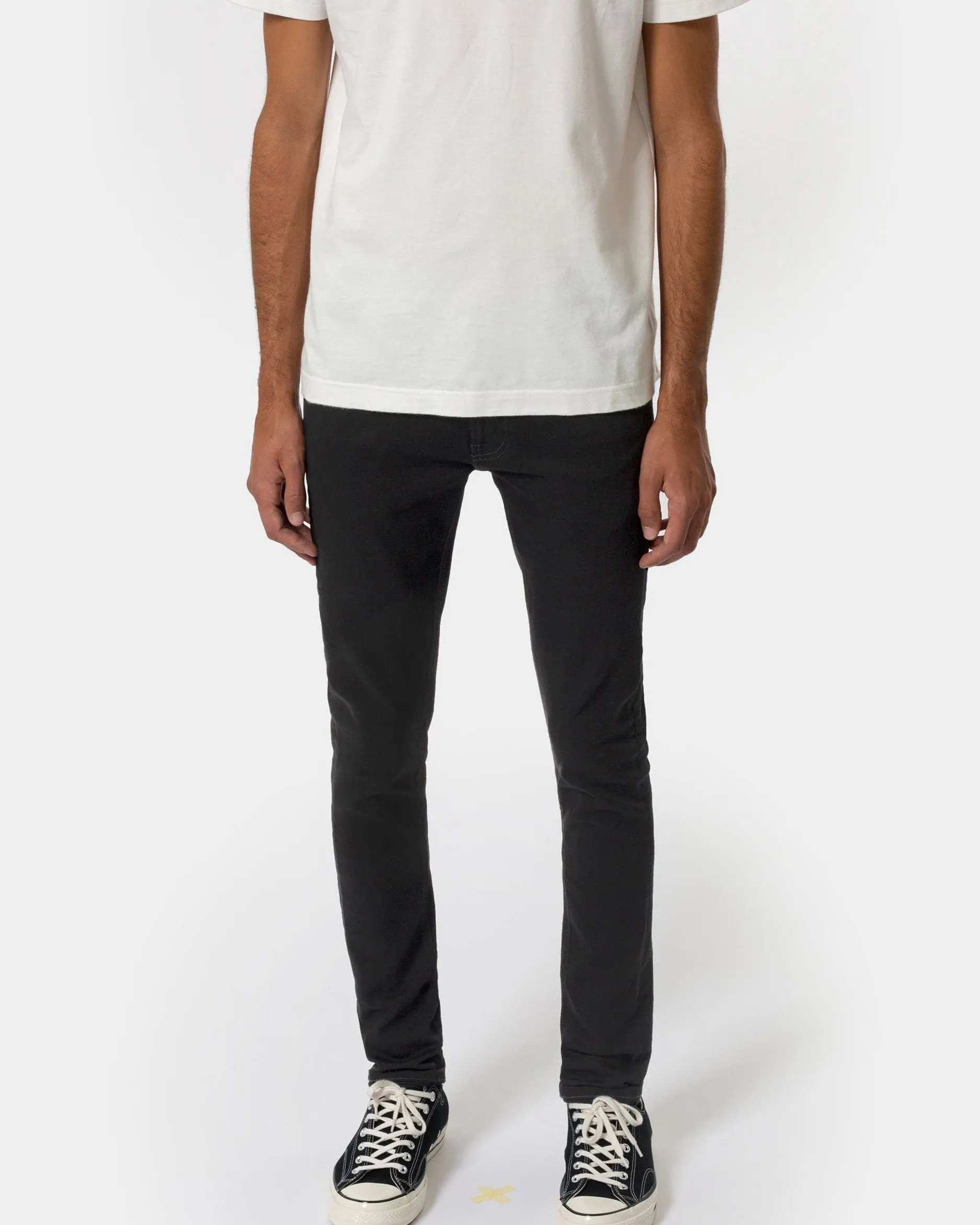 Nudie Tight Terry Skinny Fit Mens Jeans - Everblack
