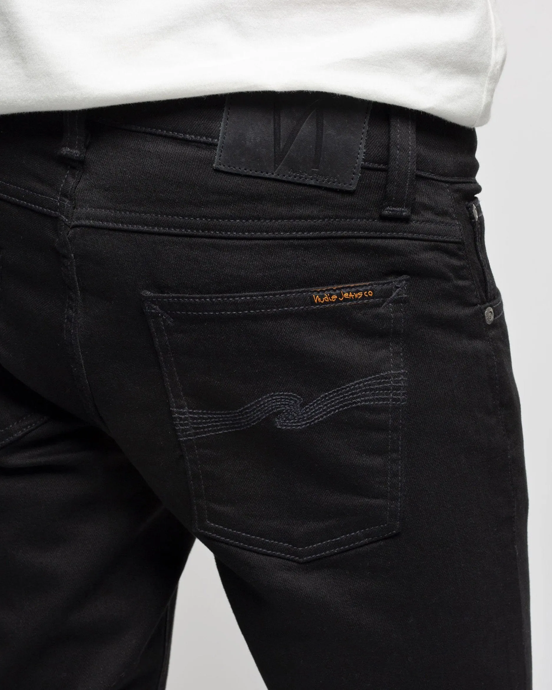 Nudie Tight Terry Skinny Fit Mens Jeans - Everblack