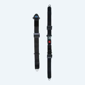 Q Straint Standard Lap & Shoulder Belt Assembly Non-Retractable fixed-point shoulder belt (Wall Mount)