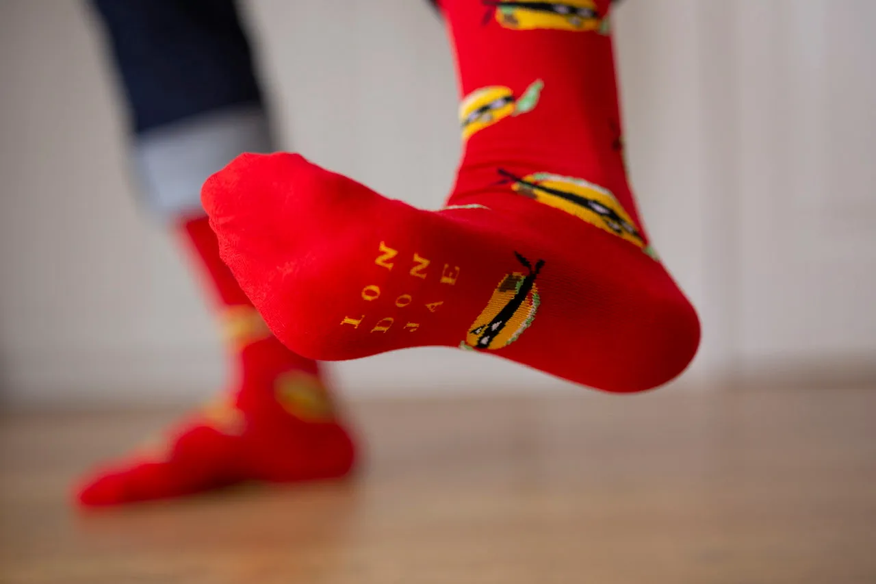 Red Taco Ninja Socks