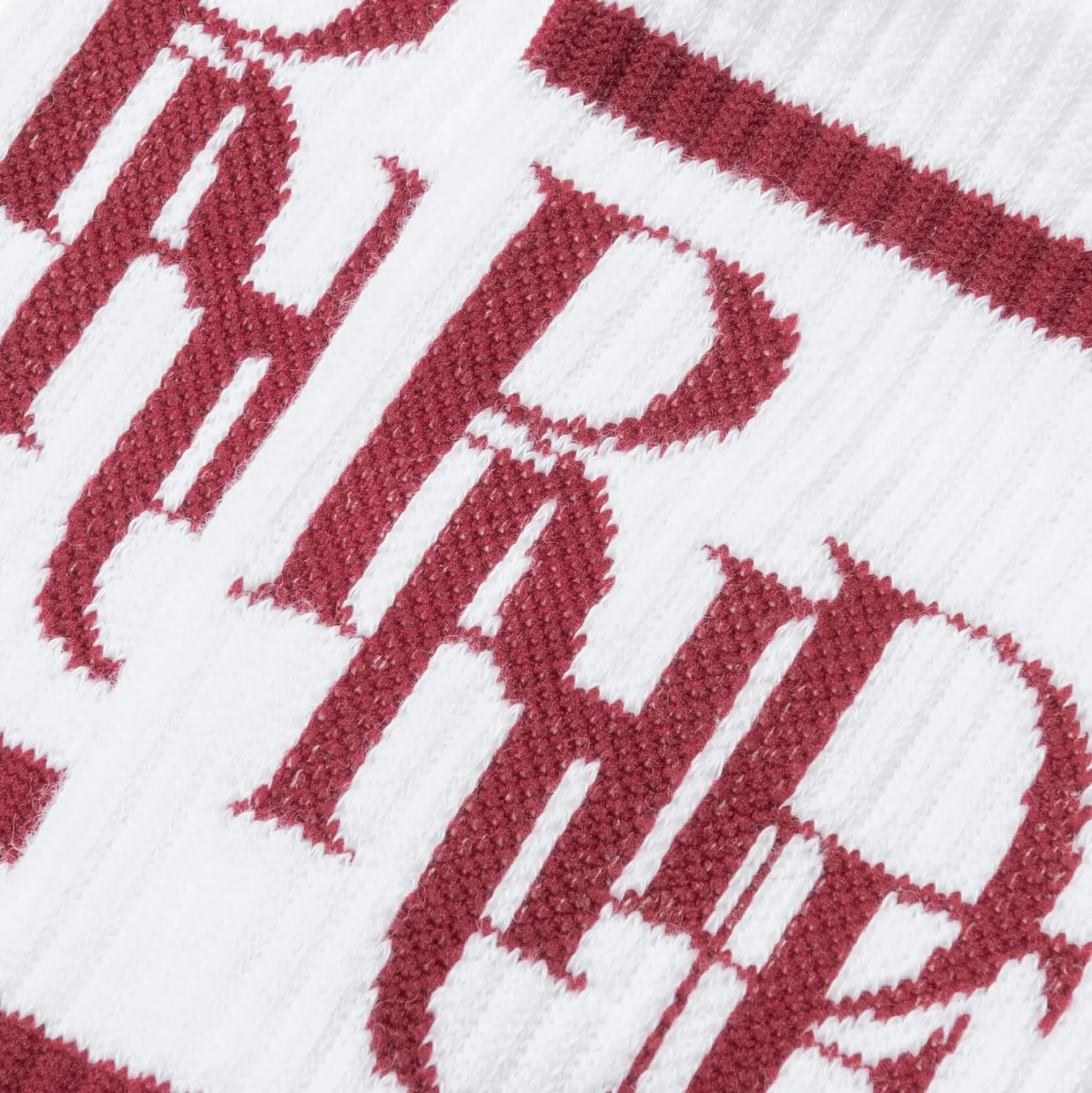 Scramble Logo Sock - White/Maroon