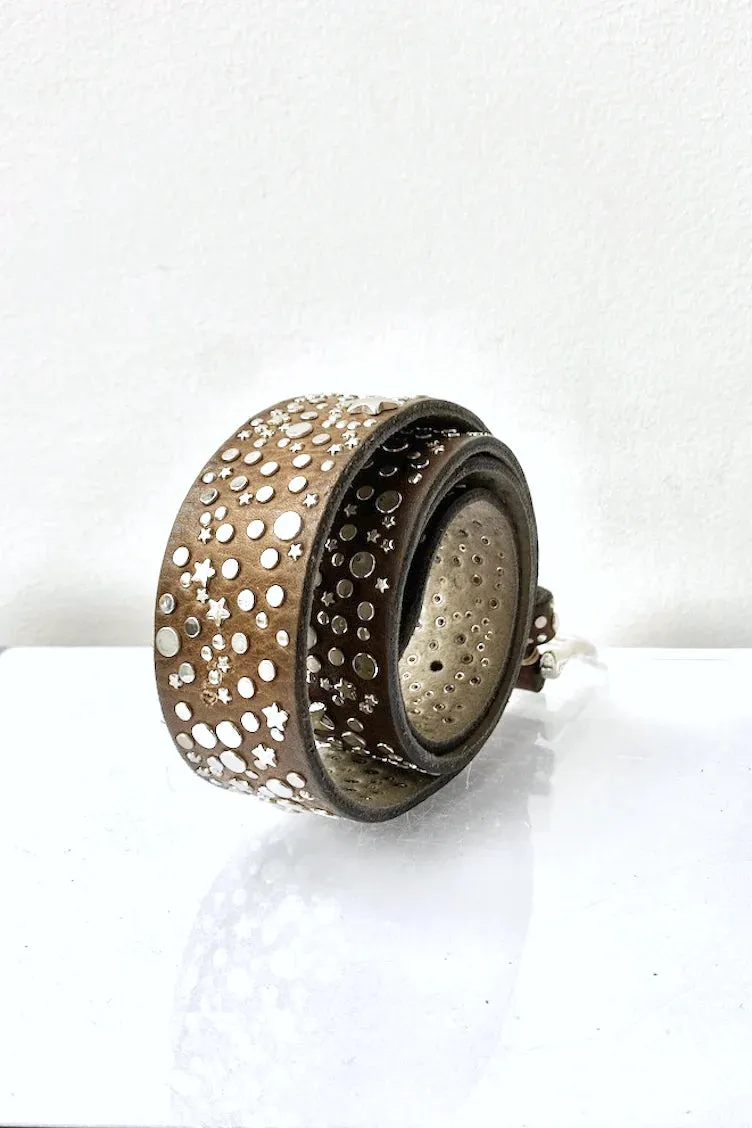 Sterora Silver Taupe Belt 0623